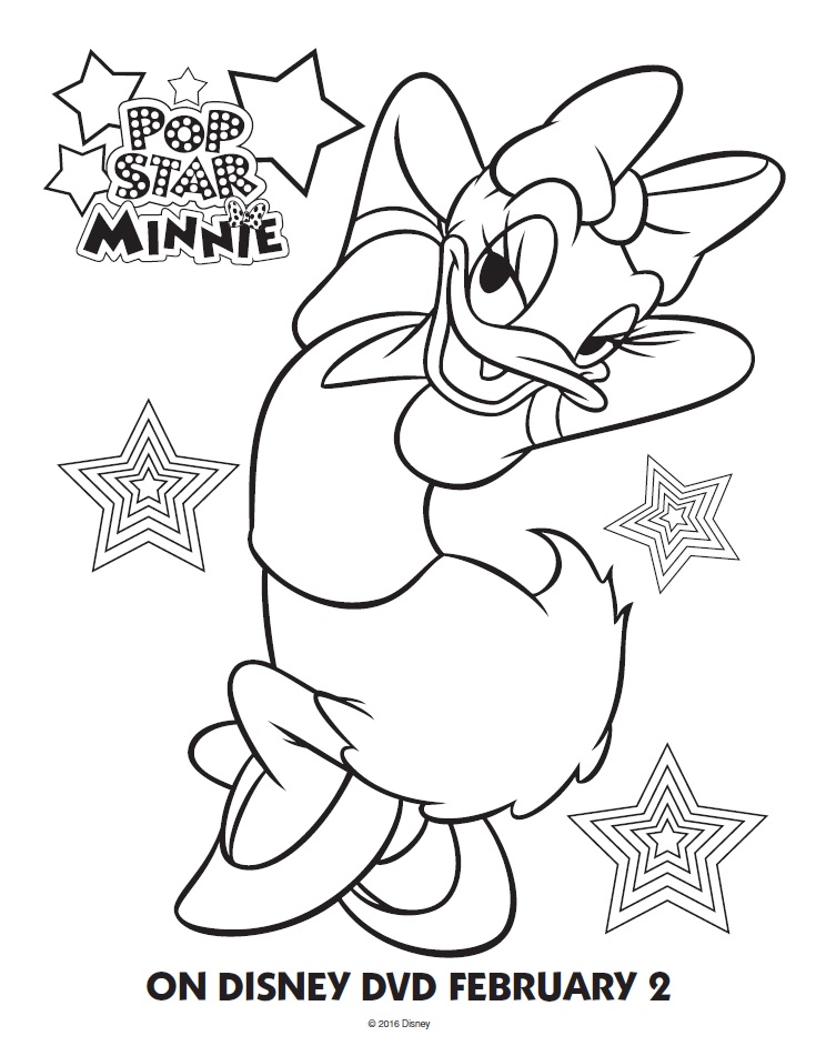 daisy duck bow coloring pages - photo #23