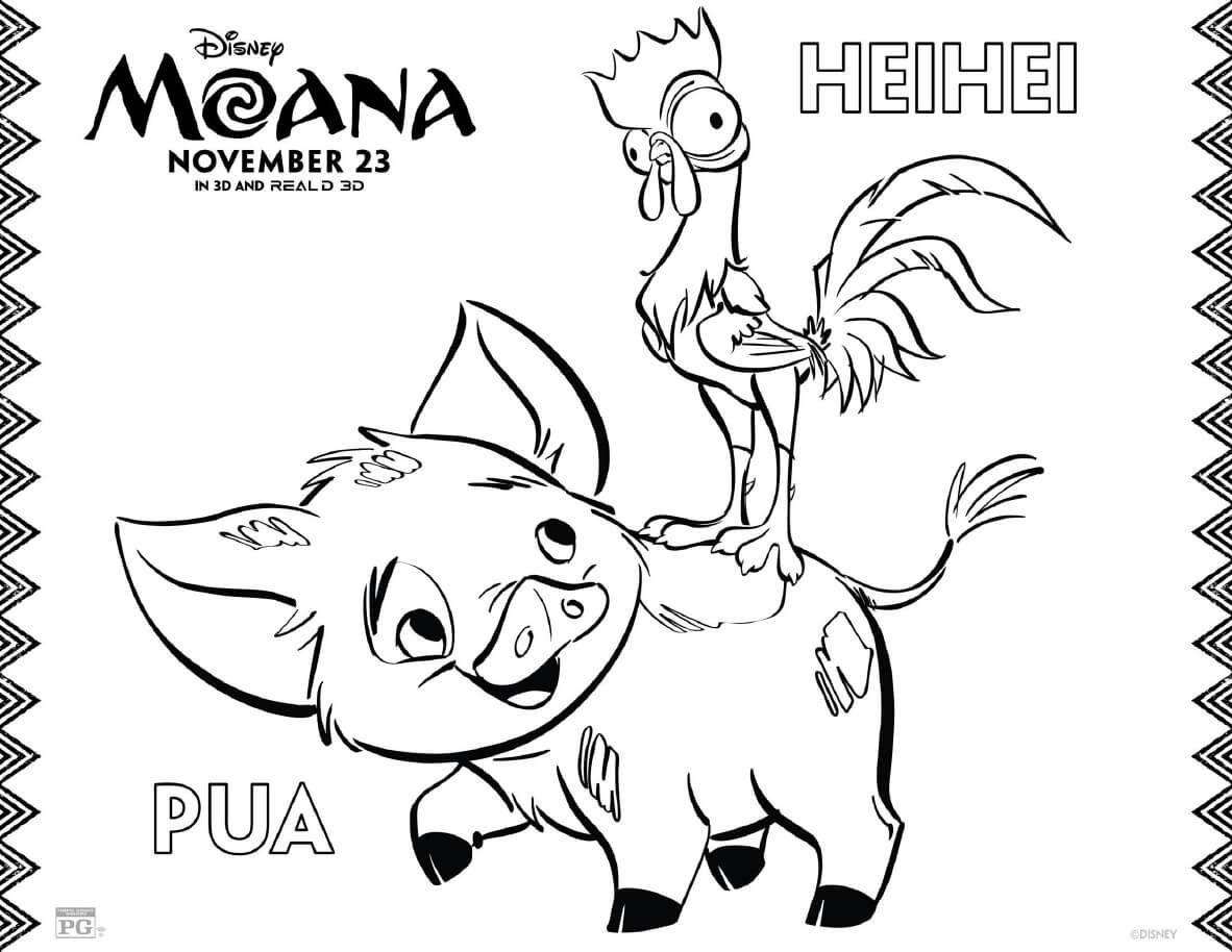 Moana Coloring Pages - Free Printables From Disney