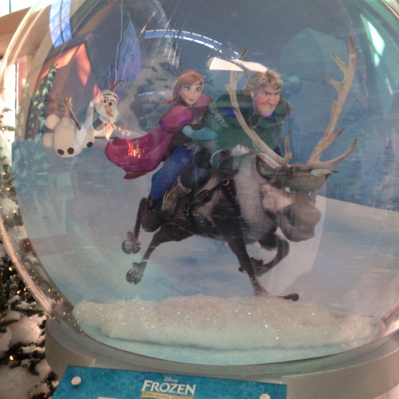 Frozen Ice Palace Dolphin Mall Snow Globe