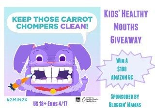 Kids Healthy Mouths Giveaway 2min2x