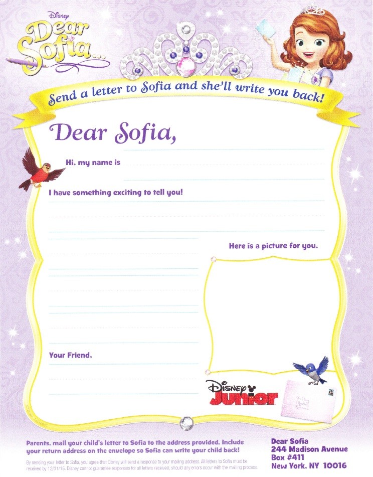 Sofia the First Stationary Letter Writing #DearSofia English