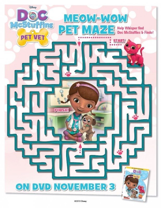 Doc McStuffins Pet Vet Pet Maze
