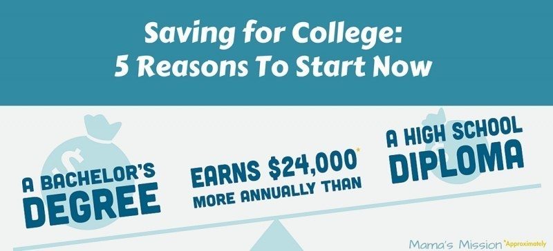 Saving for College 5 Reasons To Start Now