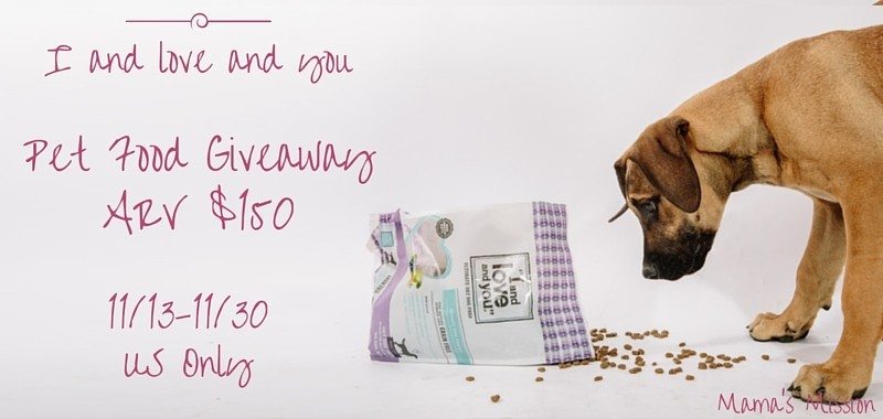 I and love and you Pet Food Giveaway