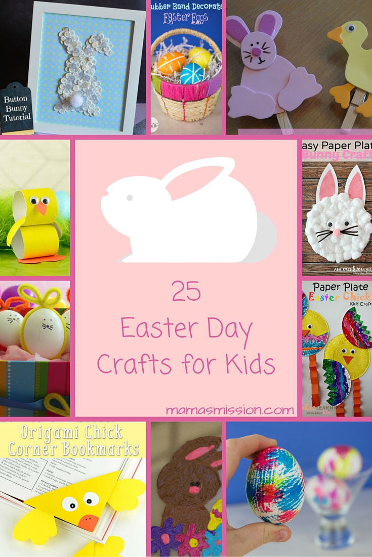 It's time to get crafting with the kids! These 25 fun and easy Easter Day crafts for kids are perfect for a craft day and to learn about the holiday.
