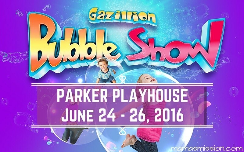Looking for a fun family friendly show to take the kids to this spring? The Gazillion Bubble Show Blows Into The Parker Playhouse for 3 days in June!