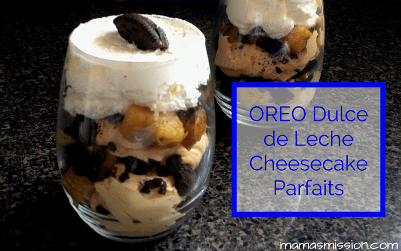 These delicious and easy to make OREO Dulce de Leche Cheesecake Parfaits are perfect for a Spring snack! How do you Turn Up The Yum? 