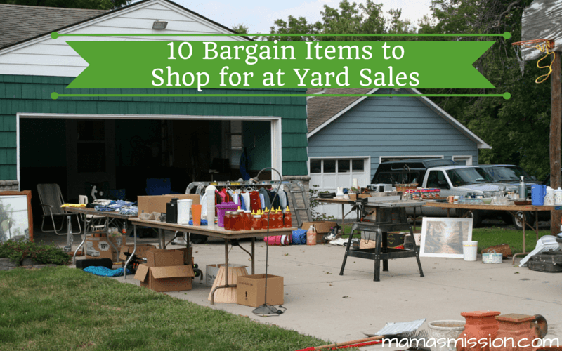 Do you know what to avoid and what to buy? Here are 10 items to shop for at yard sales that normally cost a fortune but you can get for a bargain!
