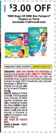 This Sunday you can score some major savings on Pampers Diapers and Easy Ups! Get coupons in Sunday's paper or online to stretch your dollars to the max.