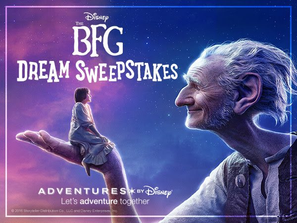 Enter to win a trip for four to England & France in The BFG Dream Sweepstakes! 