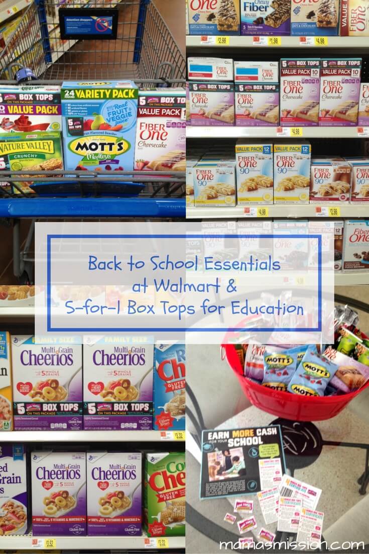 Get all your back to school essentials at Walmart and 5-for-1 Box Tops for Education for a limited time. Everything you need all in one place, plus savings!