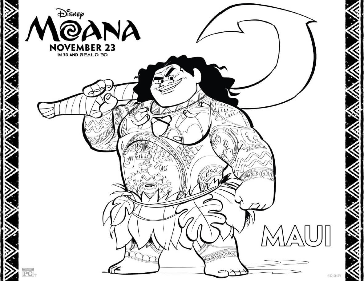 Disney Moana coloring pages are now available to download and print for free! Print and color in Moana and her friends with these Moana coloring pages.