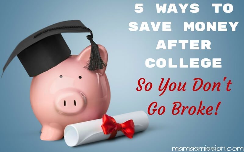 You've graduated! Welcome to the real world where nothing is cheap. Here are 5 ways to save money after college so you don't go broke.