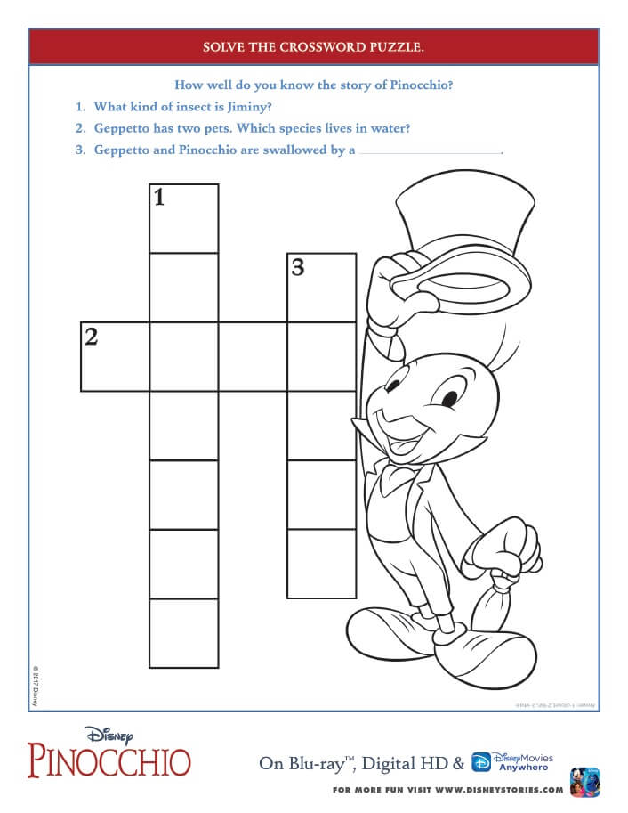 If you could wish upon a star, what would you wish for? Make your wish come true with these free printable Pinocchio coloring pages and activity sheets. 