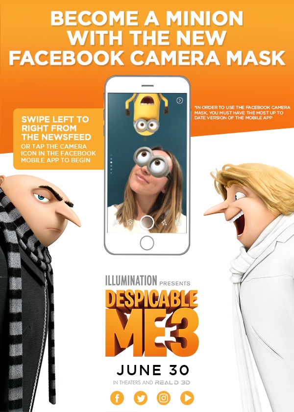 Facebook has made some fun updates to their mobile app. The latest includes the new Facebook Camera Mask and you can transform yourself into a Minion!