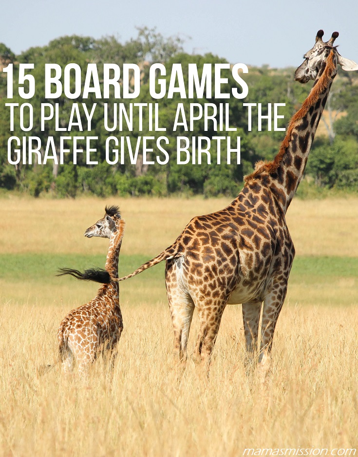 It’s been nearly 3 weeks and everyone is wondering how much longer until April the Giraffe gives birth. Here's 15 board games to play until she does!