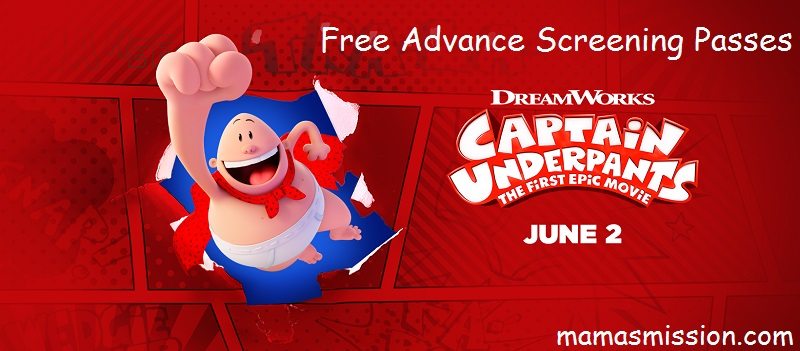 Get your free Captain Underpants The First Epic Movie advance screening passes and see the movie before anyone else! Perfect for fans of the book series.