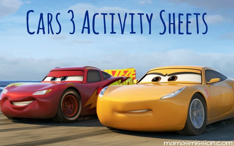 Download these free printable Cars 3 activity sheets and get ready for some racing fun with all your favorite Cars Lightning McQueen and friends.