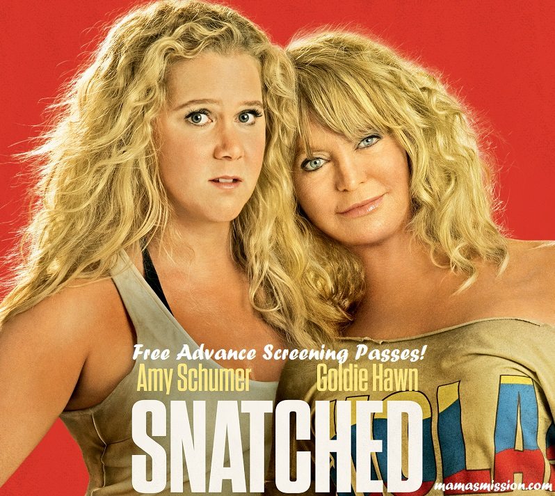 Get your free Snatched advance screening passes and see the movie before anyone else! Opening Mother's Day weekend & starring Goldie Hawn and Amy Schumer.