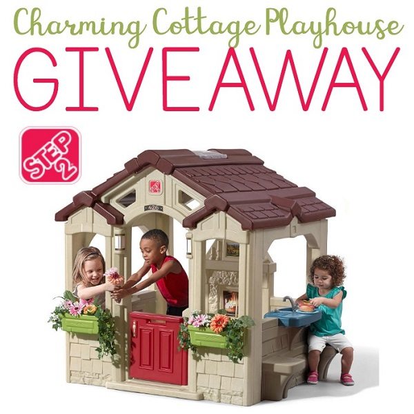 How cute is this new Step2 Charming Cottage Playhouse? Enter to win one to bring home for your little ones to play with for extra summer fun!