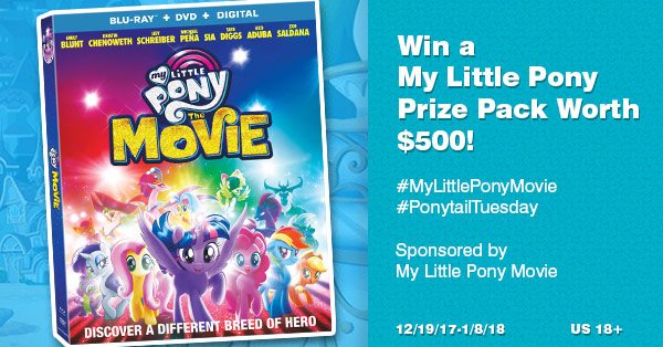 Check out this adorable Applejack braided pony tail tutorial and also enter to win a My Little Pony Prize Pack giveaway worth $500!