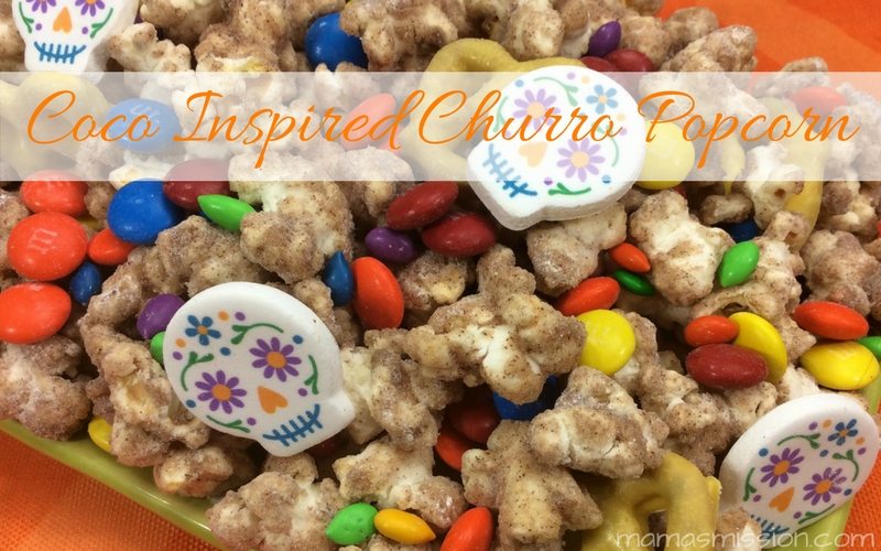 Have yourself a fun Coco themed movie night in with the kids - but don't forget the popcorn! This delicious Coco inspired Churro Popcorn recipe is sure to make the night complete.
