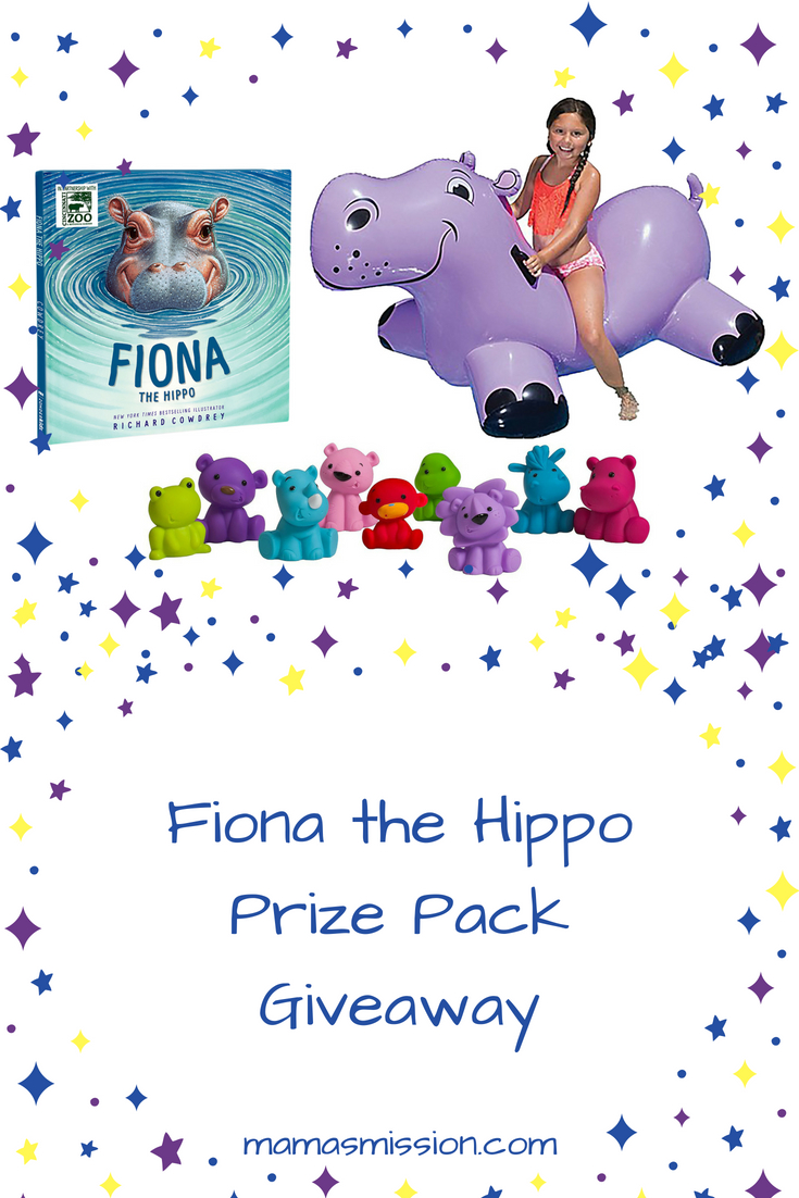 Meet Fiona the Hippo and enjoy a story about one little hippo's determination to grow big and strong against all odds. Enter to win a pool prize pack too!