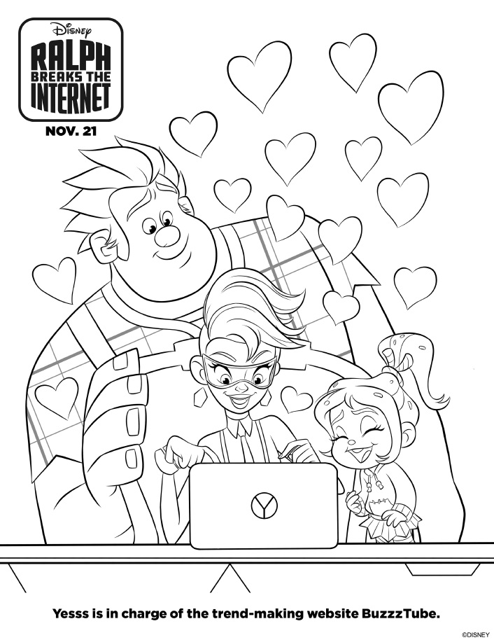 Ralph is back and ready to break the internet. Celebrate Wreck-It Ralph 2 and print these free printable Ralph Breaks The Internet coloring pages.