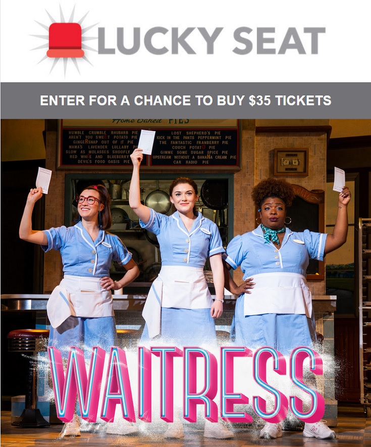 Waitress the Musical is coming to South Florida and you won't want to miss your chance to see this most talked about musical in years for just $35. Enter the Waitress ticket lottery for your chance to win discounted Orchestra seats through the Waitress online ticket lottery!