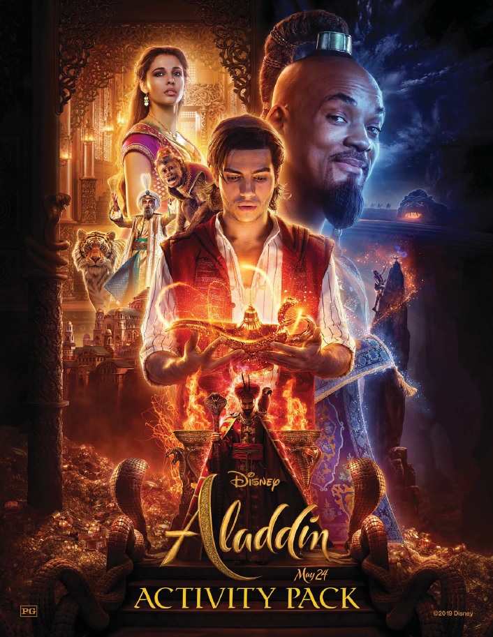 Join Aladdin and Princess Jasmine in a whole new world. Enjoy a fun family event with this Aladdin Activity Packet to get everyone excited for the movie.