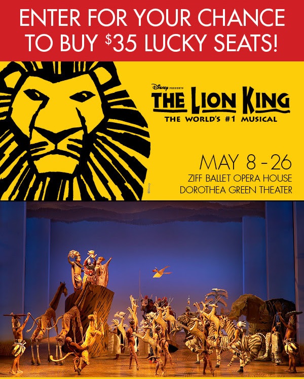 Disney's The Lion King is coming to South Florida. Enter The Lion King ticket lottery for your chance to visit the jungle and see Pride Rock for just $35.