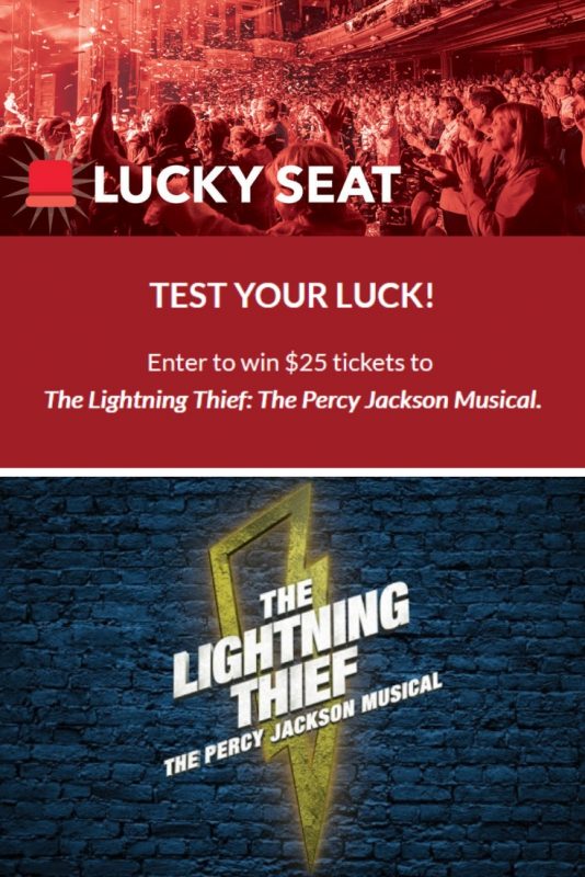 The Lightning Thief: The Percy Jackson Musical is coming to South Florida. Enter The Lightning Thief ticket lottery to see the show for just $25.