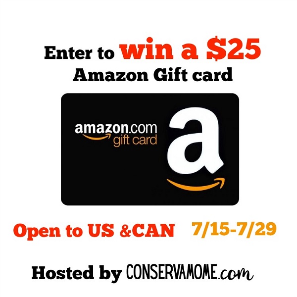 Enter to win the $25 Amazon Gift Card giveaway and let your fingers do the shopping for you! What would you buy with a $25 Amazon Gift Card?