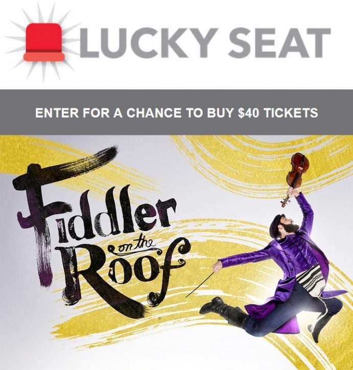 Enter the Fiddler on the Roof ticket lottery for your chance to score seats for $40 to see the show at the Arsht Center from Oct. 29th to Nov. 3rd!