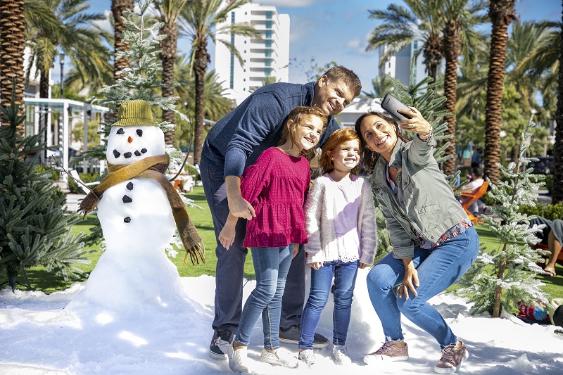 Catch two Winter Wonderland in South Florida experiences at Dania Pointe for an unforgettable family fun day this holiday season.